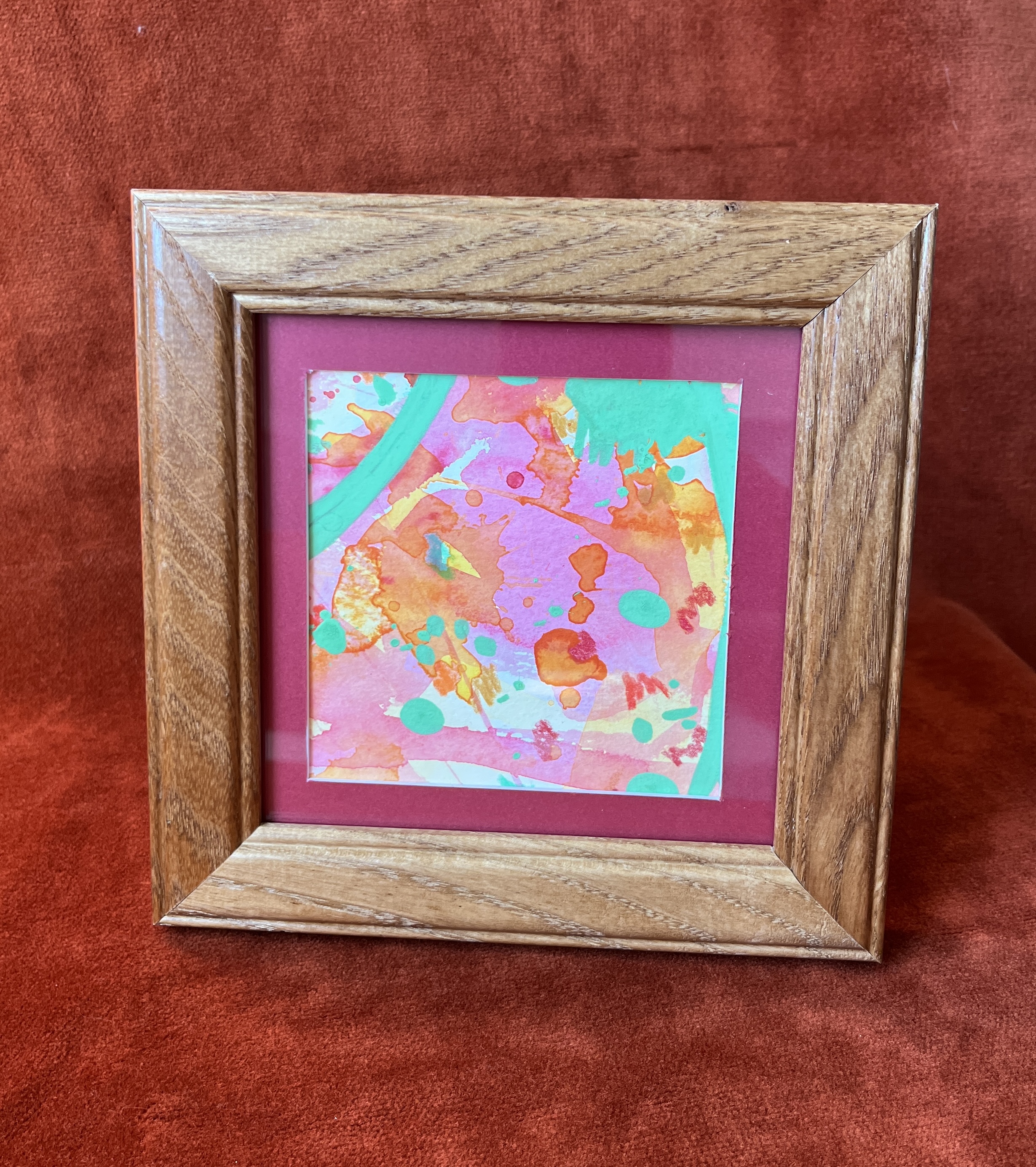 Abstract Mini - Original Watercolor Painting